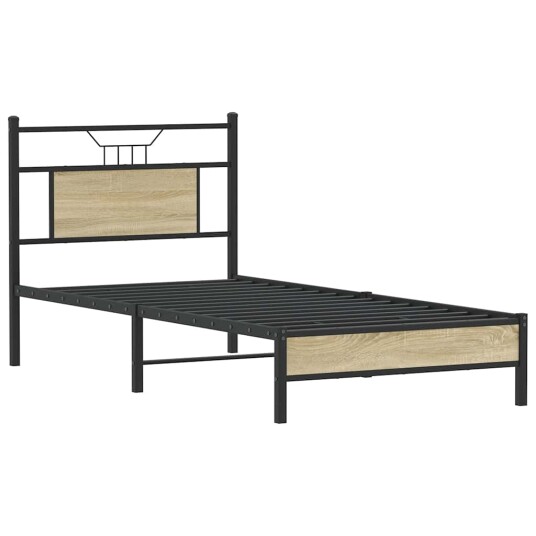 Sengeramme uten madrass sonoma eik 90x190 cm konstruert tre 4106936