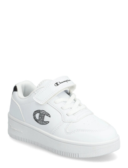 Champion Rd18 Platform Glitter G Ps Low Cut Shoe - White - 29.5