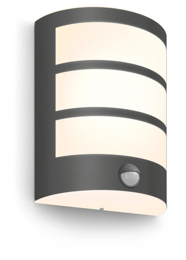 PHILIPS PYHTON IR LED VEGGLAMPE 6W 2700K, ANTRASITT PHILIPS PYHTON IR LED VEGGLAMPE 6W 2700K, ANTRASITT
