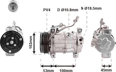 AC-kompressor VAN WEZEL 5201K700