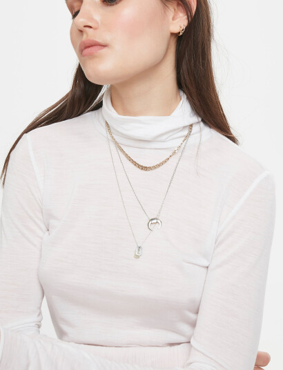 Denim Hunter 01 The Rollneck - White - L Denim Hunter 01 The Rollneck - White - L