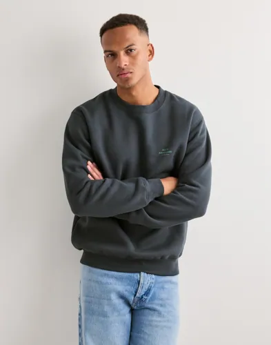 Mads Nørgaard Standard Crew Logo Sweat Collegegensere Grå