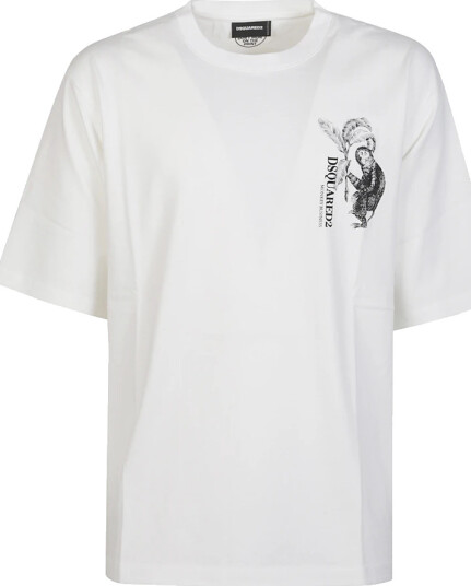 Dsquared2 Herre Topper Hvit L, Dsquared2 Herre Topper Hvit L,