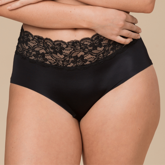 Trofe Midi Brief Truser Svart Medium Dame