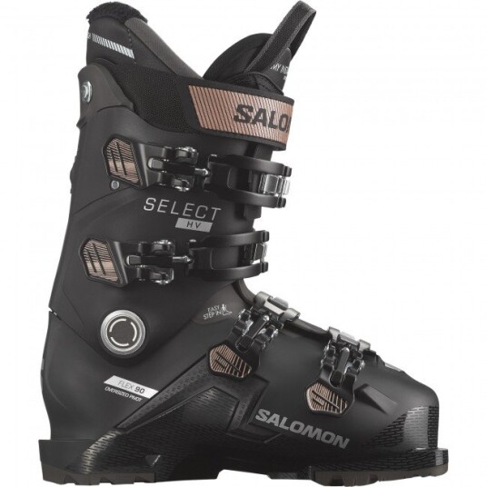 Salomon Select HV 90 W GW Skistøvler Dame Black/Pinkgold Met./Beluga