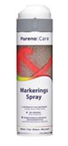 Pureno Markeringsspray 500Ml - Hvid Beregnet Til Mærkning På Veje, Bygninger, Tuneller M.M