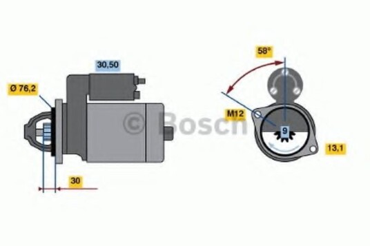 Starter BOSCH 0 986 016 780 Starter BOSCH 0 986 016 780
