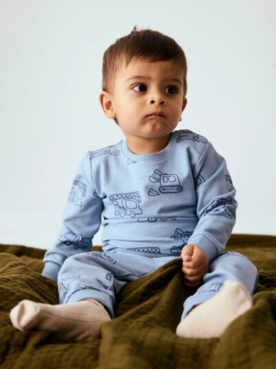 Name It Komma Long Sleeve Sweat Blå 68