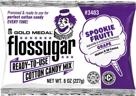 Flossugar sukkerspinnmiks Spookie Fruiti - 227 g