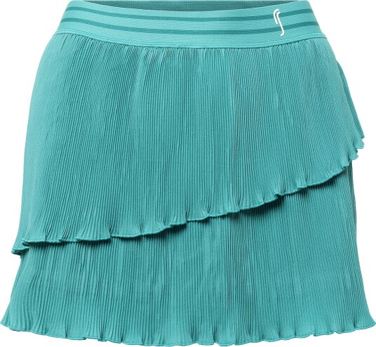 RS Sports Women"s Court Pleated Wrap Skirt (Striking Teal/White,Xl,St) STRIKING TEAL/WHITE XS