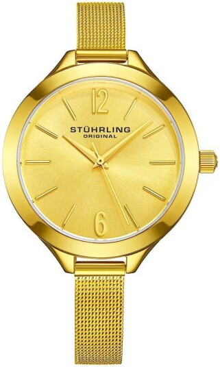 Stührling Original Dameklokke 568M.04 Deauville Gull/Gulltonet stål