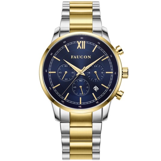 Faucon Roman F10025 - Herre - 43 mm - Analog - Kvarts urverk - Safirbelagt mineralglass