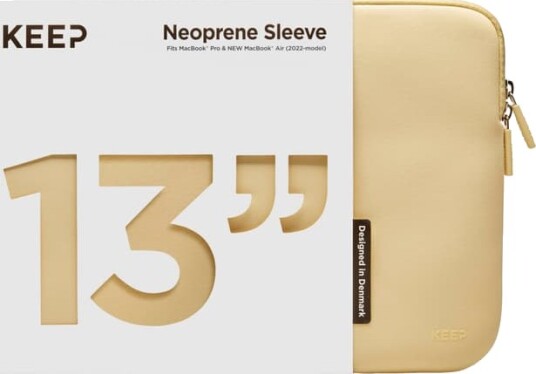 KEEP 13 MacBook neoprenetui (chardonnay)