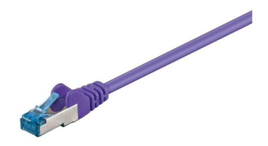 Goobay Cat 6A S/FTP Nettverkskabel 2 m Lilla Halogenfri Goobay Cat 6A S/FTP Nettverkskabel 2 m Lilla Halogenfri