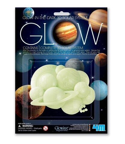 4M Glow 3D solar system