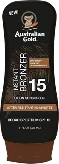 Australian Gold Sunscreen Lotion with Bronzer SP