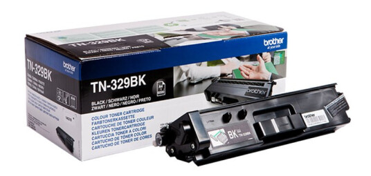 Brother TN329 BK Toner - Original - Svart 6000 sider Brother TN329 BK Toner - Original - Svart 6000 sider