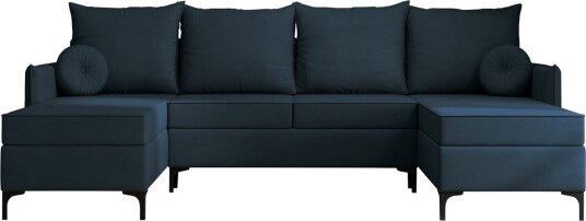 Knocklong 4 seters Hjørnesovesofa   Blå