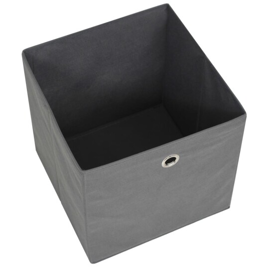 vidaXL Oppbevaringsbokser 10 stk uvevd stoff 28x28x28 cm grå vidaXL Oppbevaringsbokser 10 stk uvevd stoff 28x28x28 cm grå