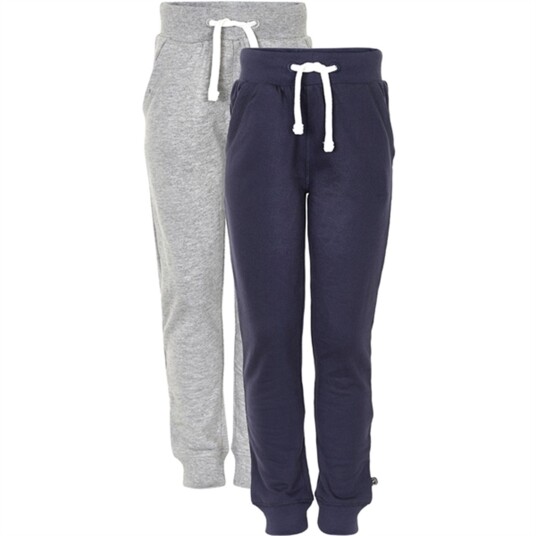 Minymo 2-pakning Joggebukser Barn Dark Navy Størrelse 104