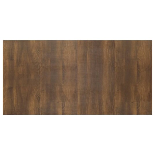 vidaXL Sengegavl brun eik 160x1,5x80 cm konstruert tre