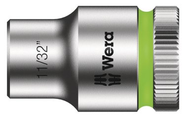 Wera 05003571001, Uttag, 3/8", Brittiska Standardmått, 1 Huvuden, 11/32", Kromvanadinstål Wera 05003571001, Uttag, 3/8", Brittiska Standardmått, 1 Huvuden, 11/32", Kromvanadinstål
