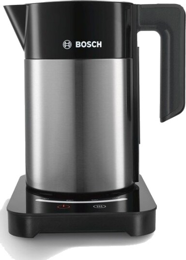 Bosch TWK7203 Vannkoker 1,7L 2200W Rustfritt Stål/svart med Justerbar Temperatur Bosch TWK7203 Vannkoker 1,7L 2200W Rustfritt Stål/svart med Justerbar Temperatur