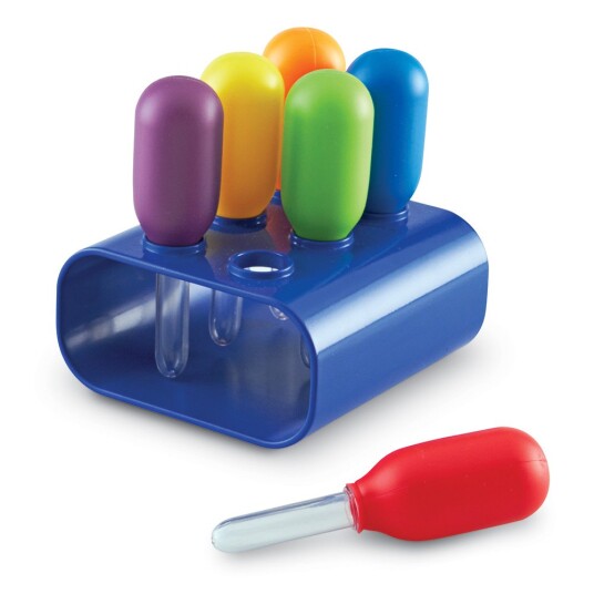 Learning Resources Kjempe pipetter med stativ 6 stk.