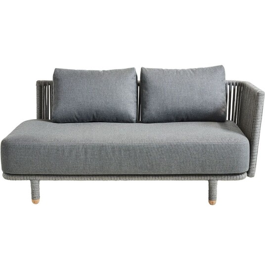 Cane line Moments 2 Pers. Sofa venstre modul inkl. grå luft Cane line Moments 2 Pers. Sofa venstre modul inkl. grå luft