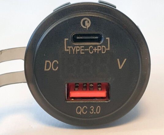 Osean USB Uttak USB C+ PD + QC 12 24v