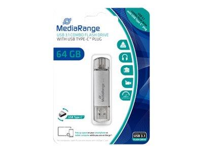 MediaRange combo - USB-flashstasjon - 64 GB