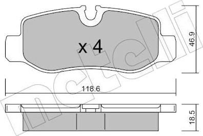 METELLI 22 1023 0 Bremseklosser