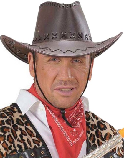 Skinnimitert Brun Cowboyhatt Skinnimitert Brun Cowboyhatt