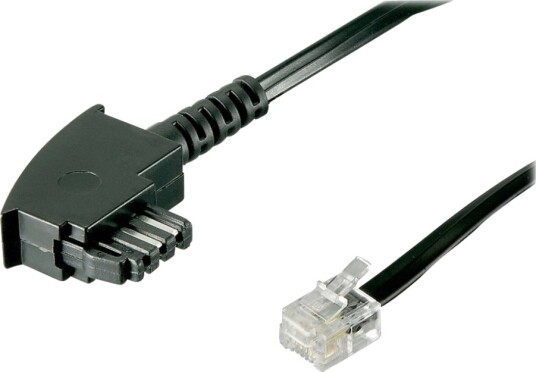 Goobay   Telefonkabel   Rj 11/Rj 14 Hann Til Tae F Hann   Flat   Svart