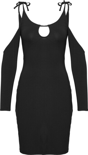 HAN Kjøbenhavn Viscose Jersey Stretch Mini Dress Black 36 HAN Kjøbenhavn Viscose Jersey Stretch Mini Dress Black 36
