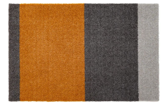 tica copenhagen Stripes by tica, horisontal, dørmatte Grey-grey-dijon, 40 x 60 cm
