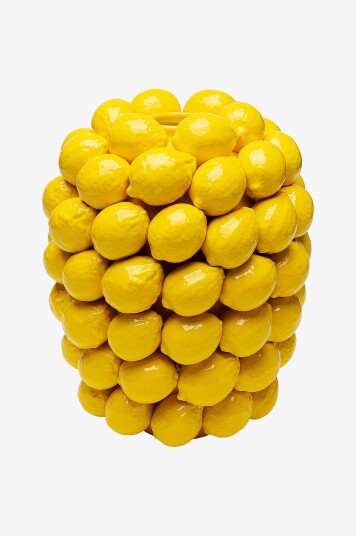 KARE Design Vase Lemon Juice 40cm Gul KARE Design Vase Lemon Juice 40cm Gul