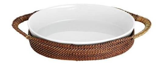 Pillivuyt Kurv oval 31x23 cm lys/mørk brun Pillivuyt Kurv oval 31x23 cm lys/mørk brun