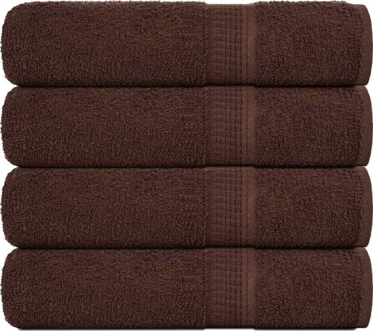 vidaXL Badehåndklær FROGN 4 stk brun 100x150 cm 360 gsm vidaXL Badehåndklær FROGN 4 stk brun 100x150 cm 360 gsm