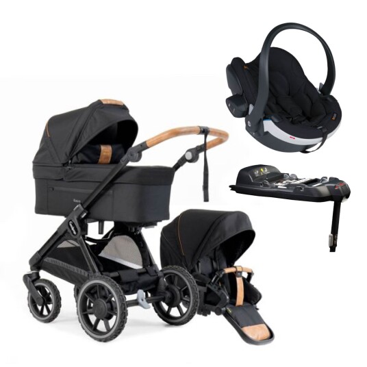 Barnevognpakke Komplett Emmaljunga Sento Pro Flat Outdoor Black + Besafe iZi Go Modular X2 Ink. Base Barnevognpakke Komplett Emmaljunga Sento Pro Flat Outdoor Black + Besafe iZi Go Modular X2 Ink. Base
