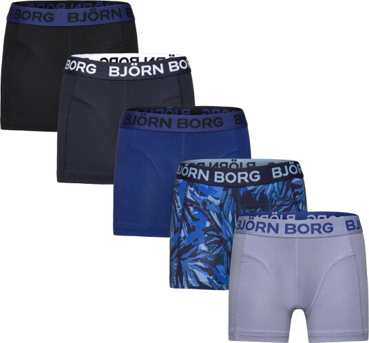 Björn Borg Cotton Stretch Boxer 5P Blue 122-128