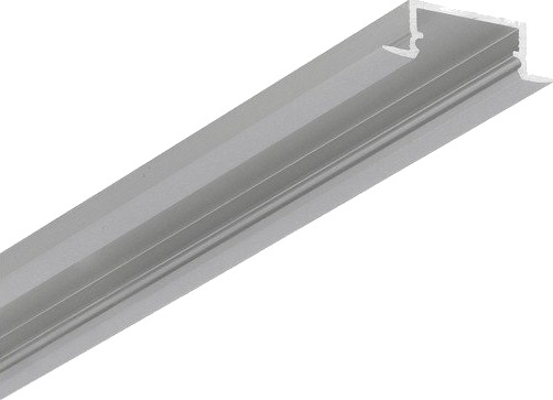 Topmet 1m aluprofil BEGTIN12 J/S Anodisert innbygget LED skinne Topmet 1m aluprofil BEGTIN12 J/S Anodisert innbygget LED skinne
