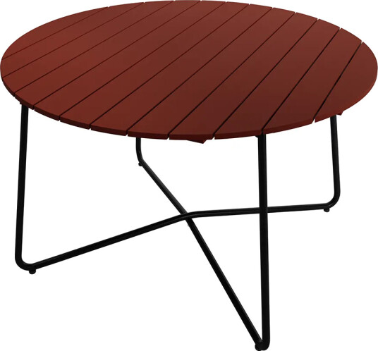 Grythyttan Stålmöbler 9A bord 120 cm Mørkerød / Svart Grythyttan Stålmöbler 9A bord 120 cm Mørkerød / Svart
