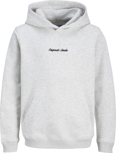 Jack & Jones Junior White Melange Jornorrebro Emb Sweat Hette Noos Jnr 128