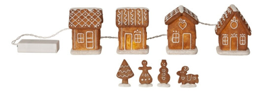 STAR TRADING 992-65 JULEBYEN GINGERVILLE PEPPERKAKEHUS 4 STK 992-65