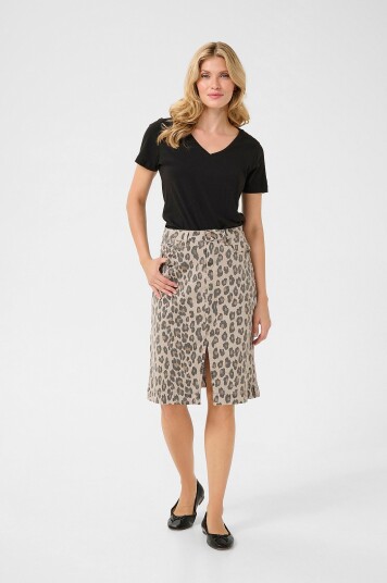 Cream Skjørt crLeona Skirt Beige Cream Skjørt crLeona Skirt Beige