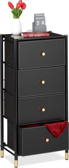 Kommode med 4 rom – Leather Look