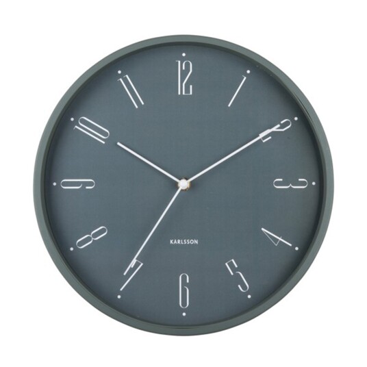 Karlsson Regal Numbers Veggklokke KA5988GR   Unisex 30 cm Kvarts urverk