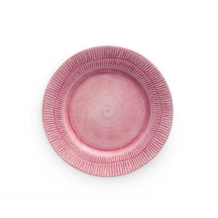 Stripes Tallerken Ø 28 cm Rosa