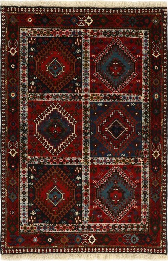 Håndknyttet. Opphav: Persia Yalameh Teppe 100x150